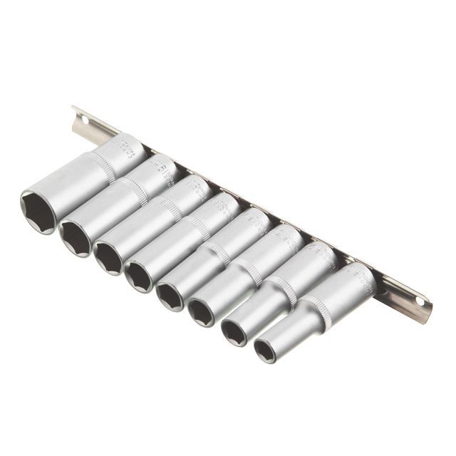 Набор удлиненных головок на планке 10-22, 1/2", 8 ед. INTERTOOL ET-6009