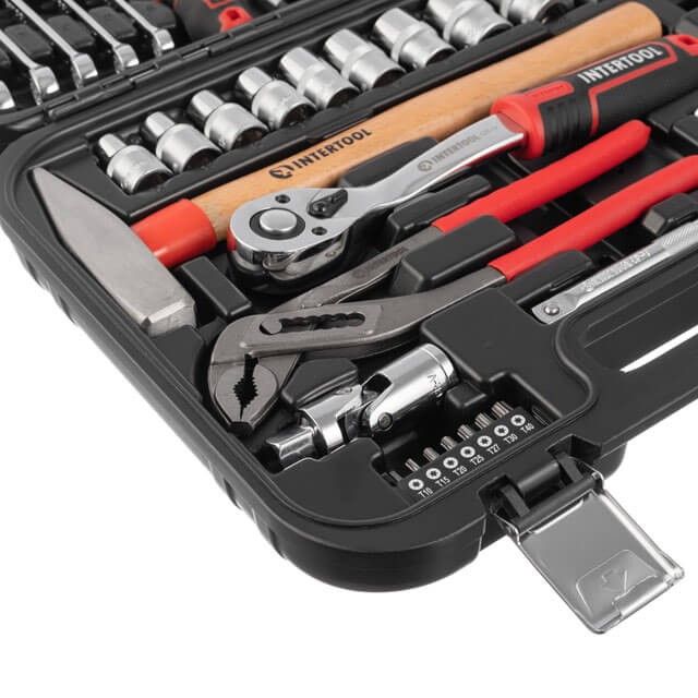 Набор инструментов 1/2" & 1/4", 56 ед., Cr-V STORM INTERTOOL ET-8056