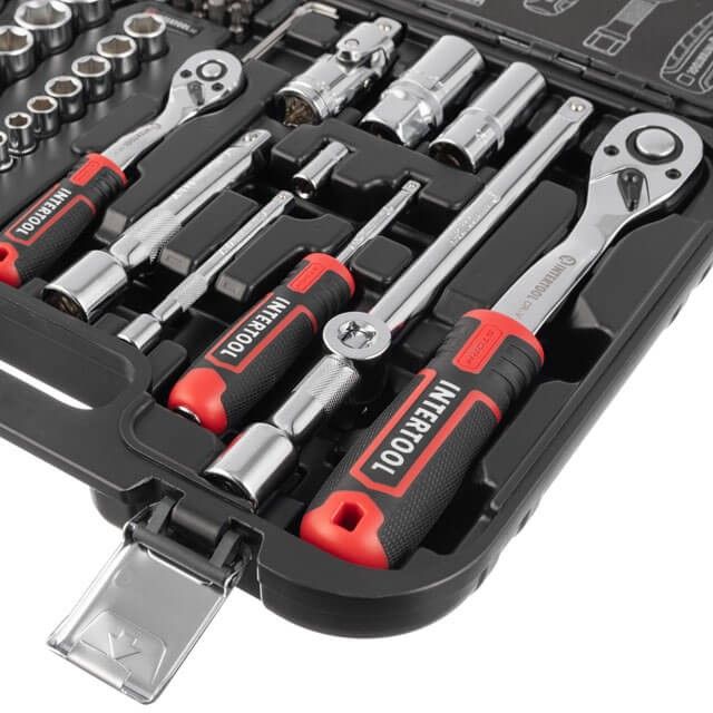 Набор инструментов 73 ед. STORM, 1/2", 1/4", Сr-V INTERTOOL ET-8073