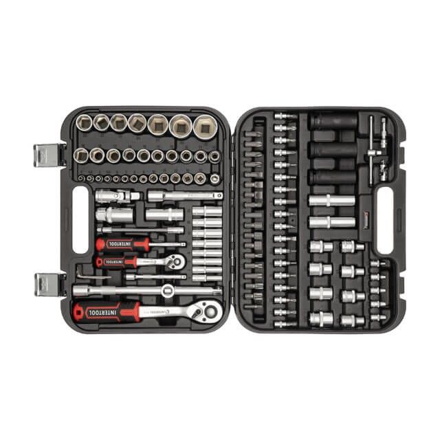 Набор инструментов 111 ед. STORM, 1/2", 1/4", Сr-V INTERTOOL ET-8111