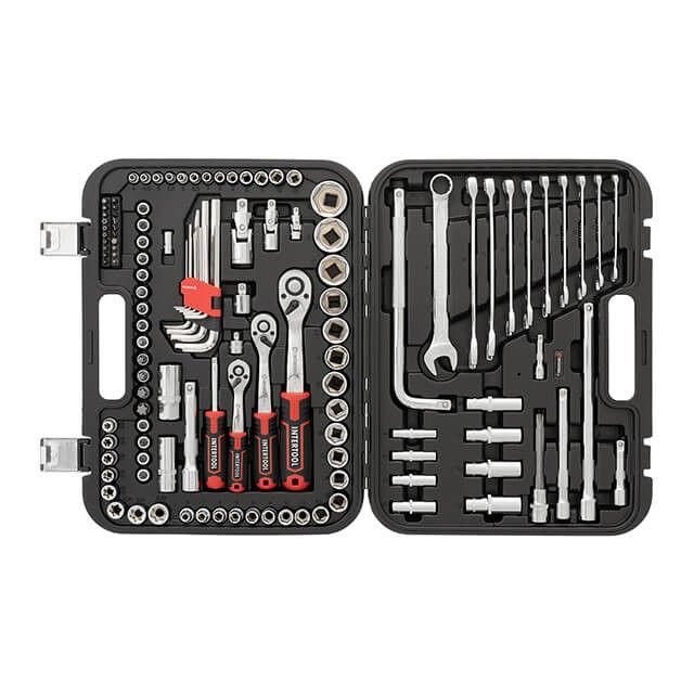 Набор инструментов 1/2" & 3/8" & 1/4", 126 ед., Cr-V STORM INTERTOOL ET-8126