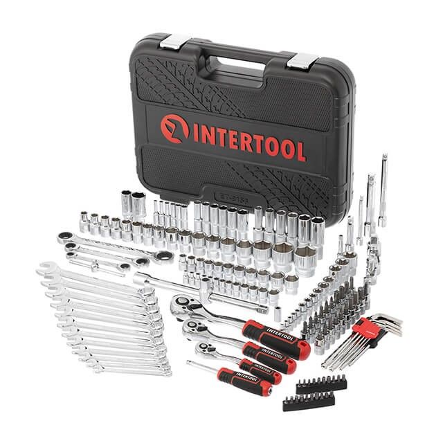 Набор инструментов 1/2" & 3/8" & 1/4", 156 ед., Cr-V STORM INTERTOOL ET-8156