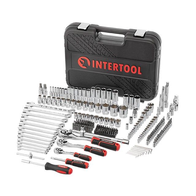 Набор инструментов 1/2" & 3/8" & 1/4", 219ед., Cr-V STORM INTERTOOL ET-8219