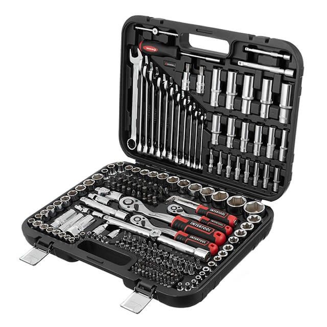 Набор инструментов 1/2" & 3/8" & 1/4", 219ед., Cr-V STORM INTERTOOL ET-8219