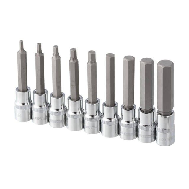 Набор бит HEX, STORM, 1/2", H4-17, S2 INTERTOOL ET-8406