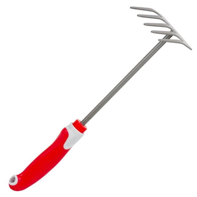 Грабли садовые 335*85 мм, с комбинированной рукояткой INTERTOOL FT-0032