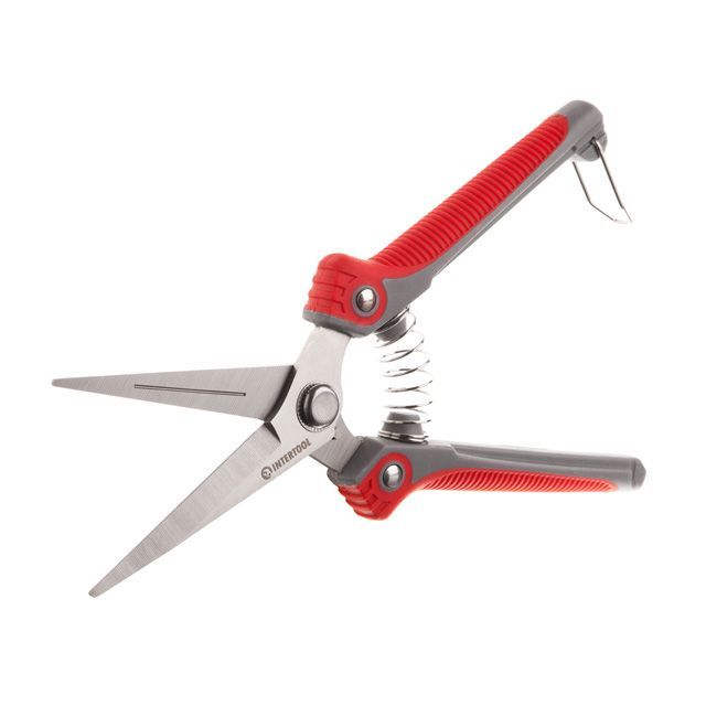 Секатор для винограда 200 мм, INOX, двухкомпонентная рукоятка INTERTOOL FT-1015