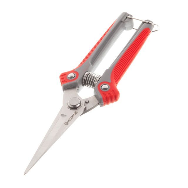 Секатор для винограда 200 мм, INOX, двухкомпонентная рукоятка INTERTOOL FT-1015