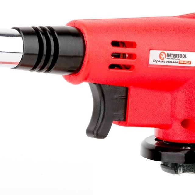 Горелка газовая c пьезозажиганием INTERTOOL GB-0022