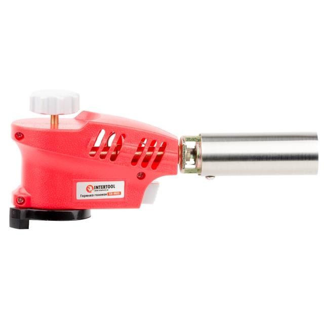 Горелка газовая c пьезозажиганием INTERTOOL GB-0023