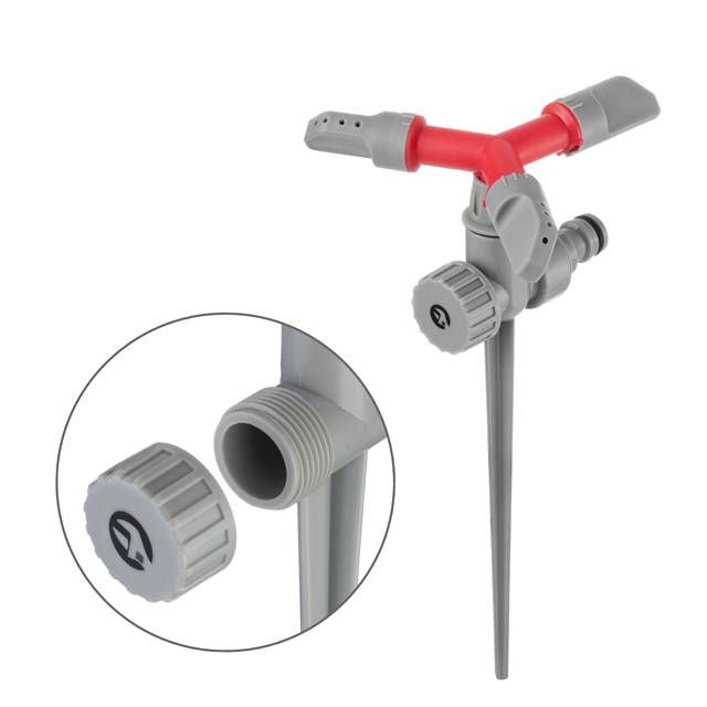 Дождеватель круговой с вращающейся головкой на костыле, PP, ABS, Zinc alloy INTERTOOL GE-0055