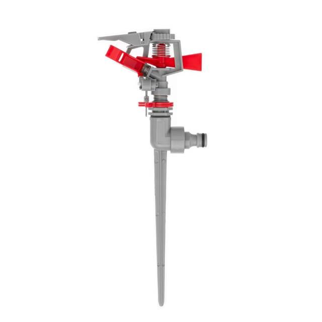 Дождеватель пульсирующий на костыле, зона/сектор полива до 12 м, Zinc alloy INTERTOOL GE-0056