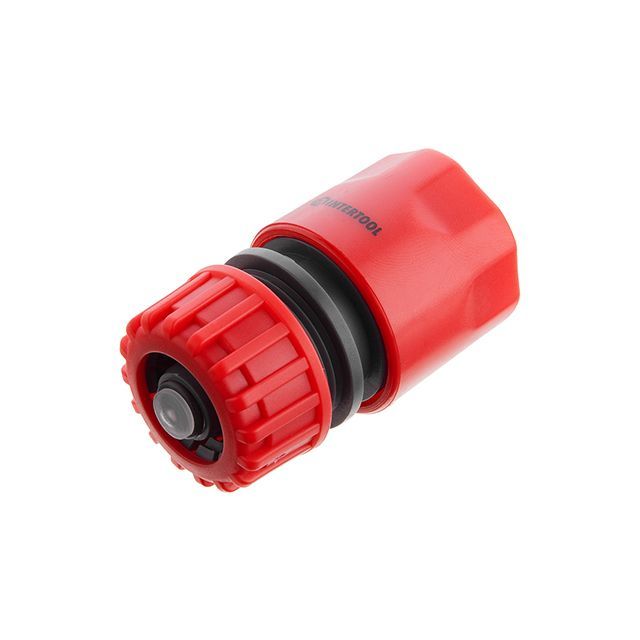 Конектор 1/2" с аквастопом для шланга 1/2" INTERTOOL GE-1019
