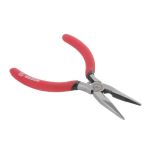 Длинногубцы прямые 115 мм, прецизионные, обливные двухслойные рукоятки INTERTOOL HT-0130