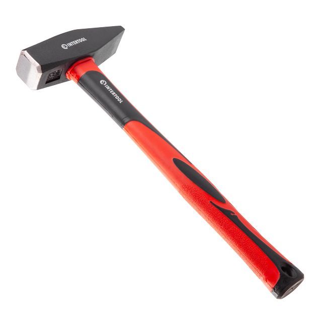 Молоток, 1000 г, ручка из фибергласса INTERTOOL HT-0210
