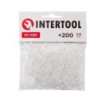 Набор дистанционных крестиков для плитки 2,0 мм, 200 ед. INTERTOOL HT-0351