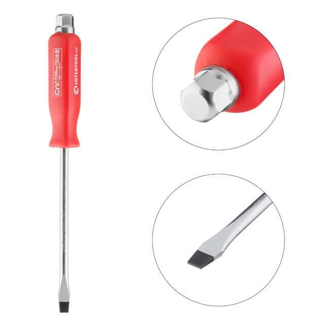 Отвертка ударная SL8*150 мм, Cr-V INTERTOOL HT-0484