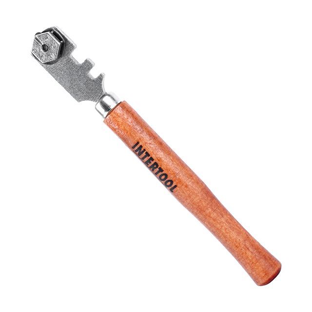 Стеклорез с 6 роликами INTERTOOL HT-0521