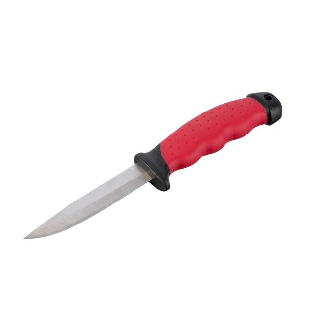 Нож 100 мм, с чехлом, STORM INTERTOOL HT-0536