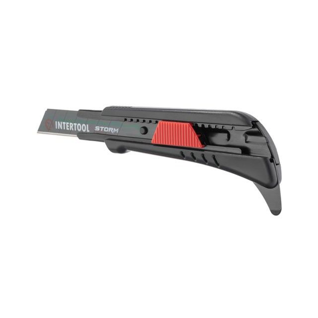 Нож сегментный 18 мм, для линолеума, металлическая направляющая, STORM INTERTOOL HT-0538
