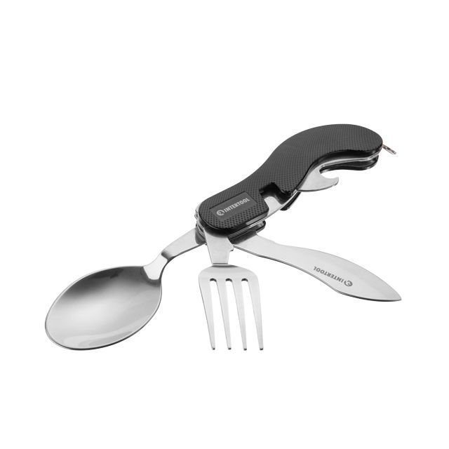 Мультитул туристический 5 в 1, чехол INTERTOOL HT-0543