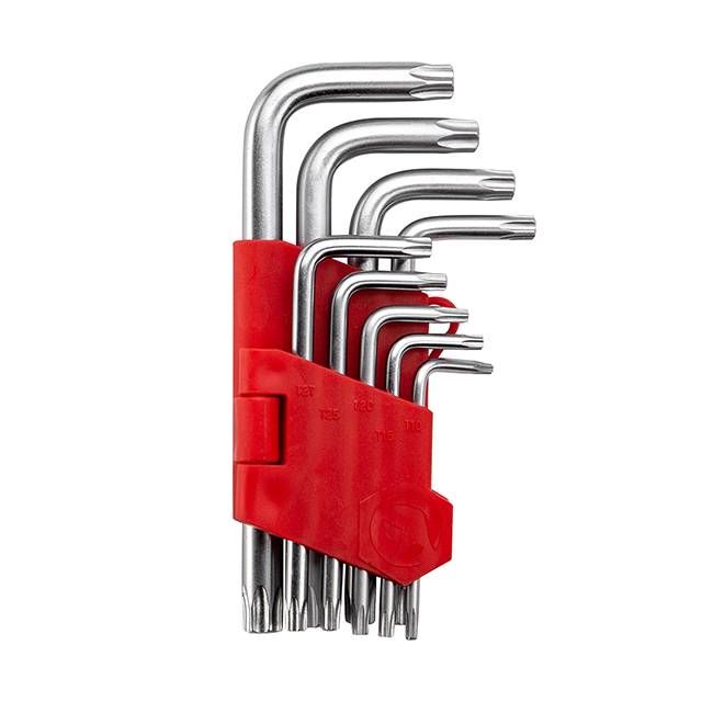 Набор Г-образных ключей TORX 9 ед., Т10-Т50, Cr-V, Small INTERTOOL HT-0607