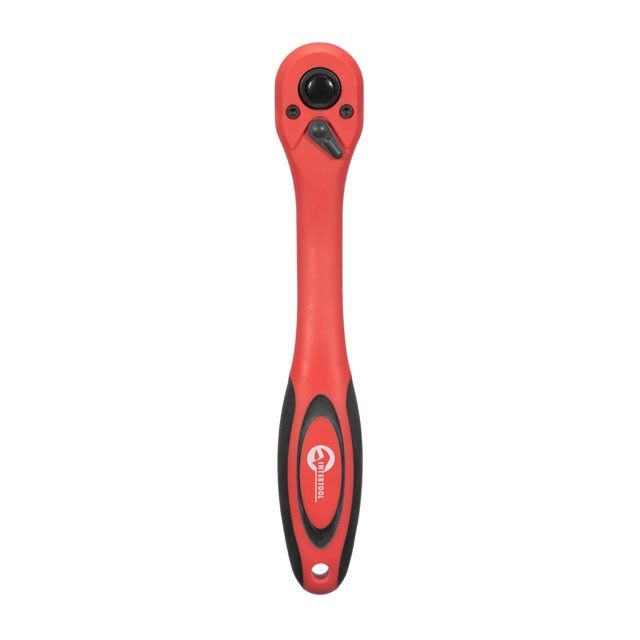 Рукоятка с храповым механизмом изогнутая 3/8", 72 зуба, Cr-V, PROF INTERTOOL HT-2108