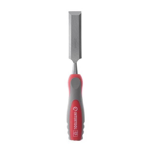 Стамеска 25 мм, Cr-V, двухкомпонентная рукоятка INTERTOOL HT-3525