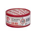 Скотч красный 50 м, 48 мм, 44 мкм INTERTOOL KT-0915