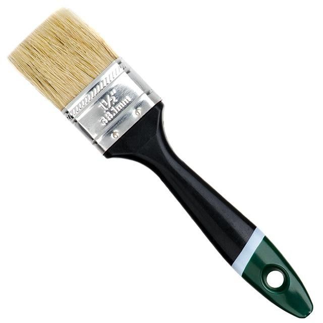 Кисть флейцевая 38*10,5*38 мм, пластиковая ручка INTERTOOL KT-1336