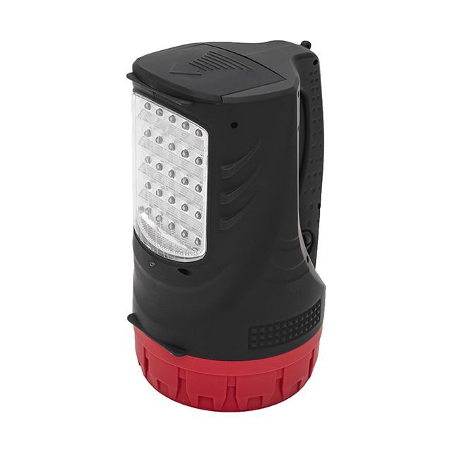 Фонарь аккумуляторный 1 LED 5W+25 LED INTERTOOL LB-0102
