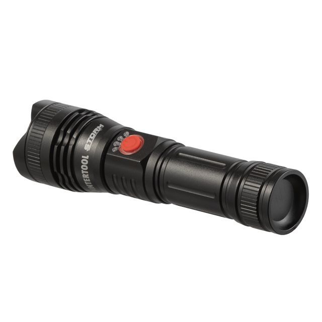 Фонарь ручной 1200 Лм, 3 режима, Alu, STORM INTERTOOL LB-0130