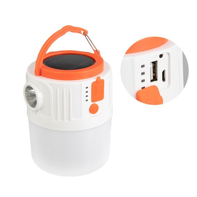 Фонарь для кемпинга, солнечная панель, ДУ, STORM INTERTOOL LB-0214