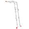 Лестница алюминиевая мультифункциональная трансформер 4*2 ступ. 2.38м INTERTOOL LT-0028