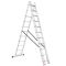 Лестница алюминиевая, 3-х секционная, универсальная, раскладная, 3*11 ступ., 7.33 м INTERTOOL LT-0311
