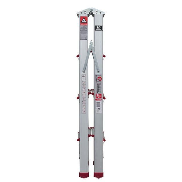 Стремянка алюминиевая двусторонняя 4 ступени, высота 876 мм INTERTOOL LT-1104