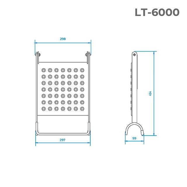 Съемная ступень-полка для лестниц INTERTOOL LT-6000