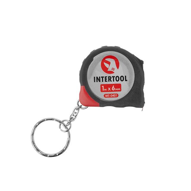 Рулетка с фиксатором, 1м INTERTOOL MT-0401