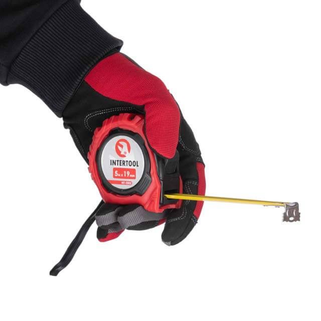 Рулетка с фиксатором 5 м "Магнит" INTERTOOL MT-0505