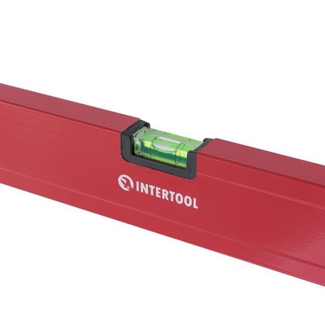 Уровень строительный 600мм 3 глазка, сечение 22*59 мм "Проф" INTERTOOL MT-1132