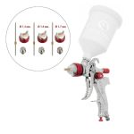 Фарбопульт пневматичний HVLP із трьома наборами форсунок - 1,3 мм, 1,4 мм, 1,7 мм, пластиковий бачок, 3 бар INTERTOOL PT-0153