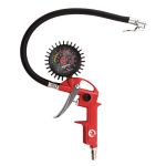 Пистолет для подкачки колес с манометром пневматический INTERTOOL PT-0504
