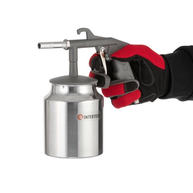 Пистолет пескоструйный пневматический с бачком INTERTOOL PT-0705