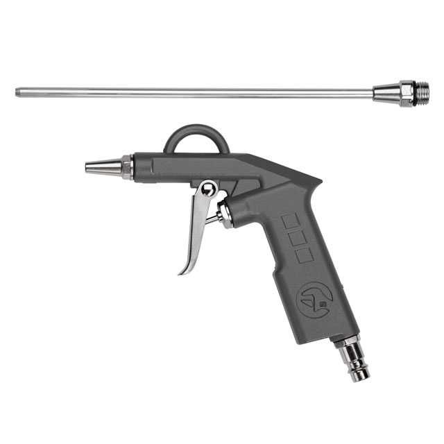 Пистолет продувочный длинный, 210 мм INTERTOOL PT-0801