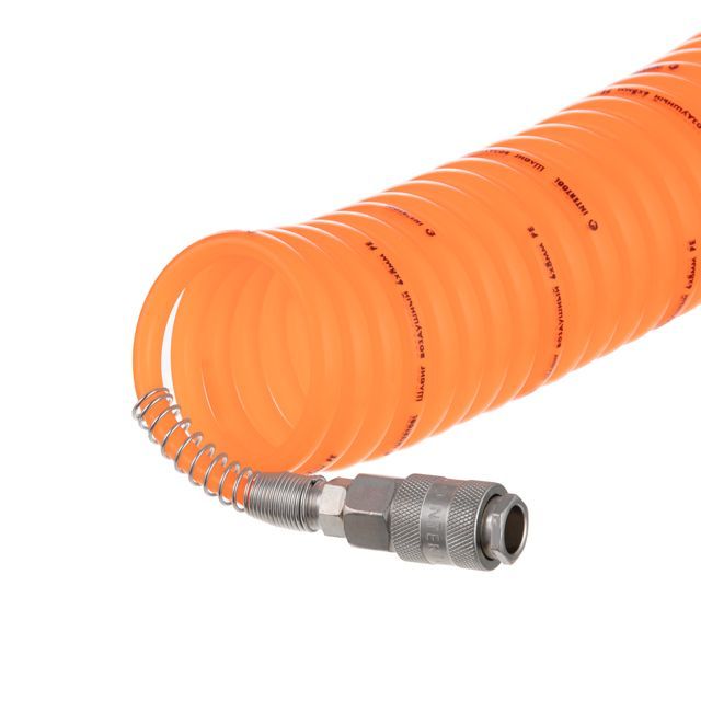 Шланг спиральный с быстроразъемным соединением, 10 м INTERTOOL PT-1704