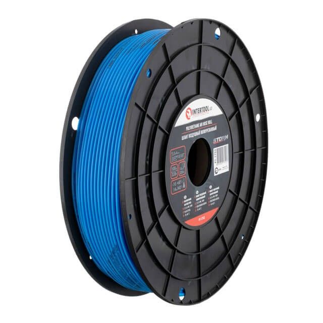 Шланг прямой полиуретановый STORM, 100 м, 2,5*4 мм, пластиковая бобина INTERTOOL PT-1752