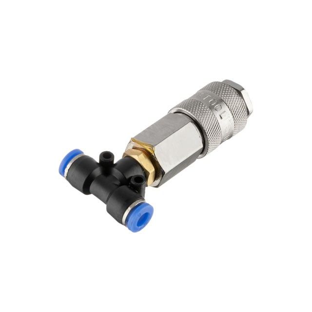 Тройник на шланг 6мм и быстроразъемное соединение к набору для продува кабины грузовых авто INTERTOOL PT-1866