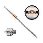 Комплект форсунки 1.4мм для краскопульта HVLP PT-0102 (фоорсунка, воздушная головка, игла) INTERTOOL PT-2001