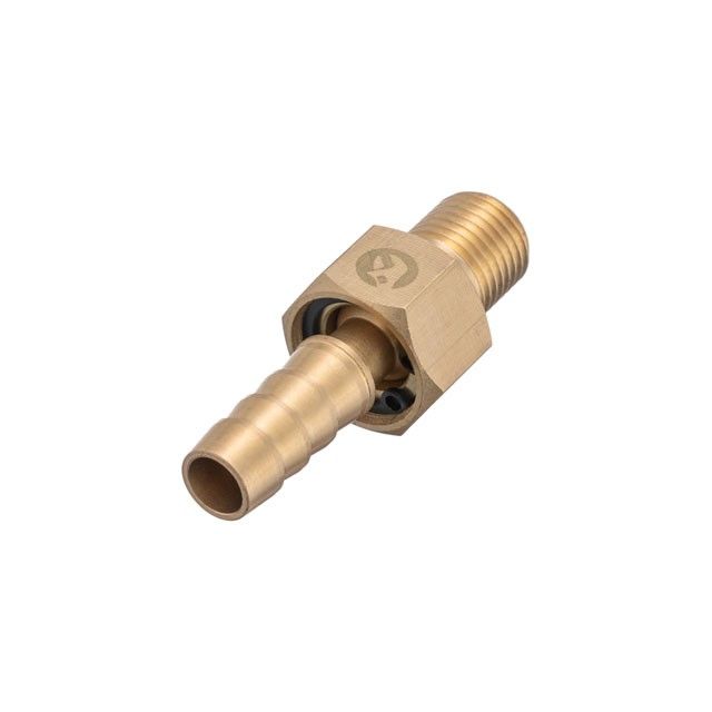 Шарнир поворотный, наружная резьба 1/4", на шланг 10 мм, латунь, STORM INTERTOOL PT-2206