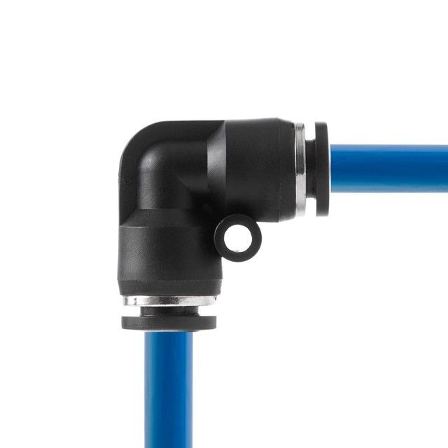 Цанговое соединение L-образное для полиуретановых и др. шлангов 6*6 мм INTERTOOL PT-2321
